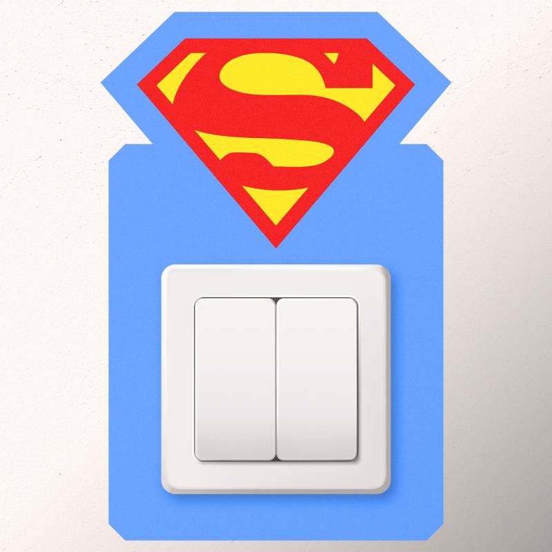 Sticker intrerupator Super Man