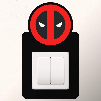 Sticker intrerupator DeadPool