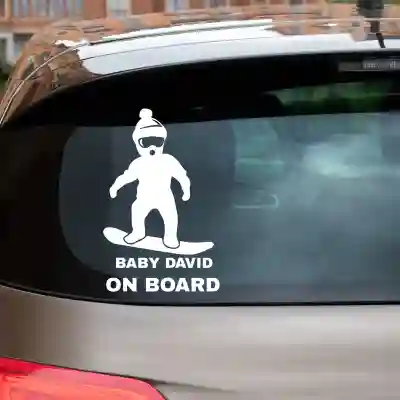 Autocolant personalizat Baby on Board