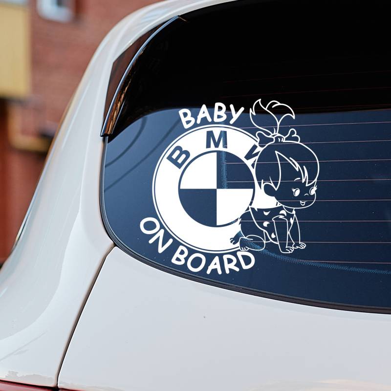 Sticker baby on board BMW - fetita