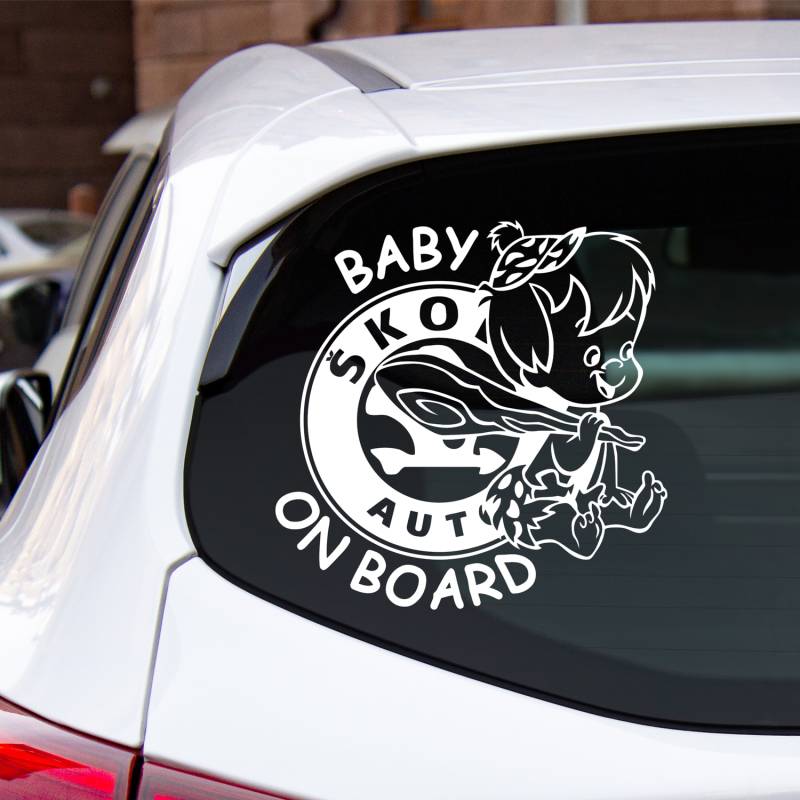Sticker baby on board Skoda