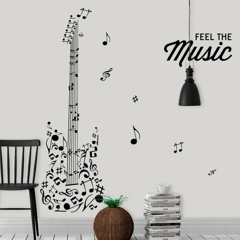 Sticker muzical Feel The Music