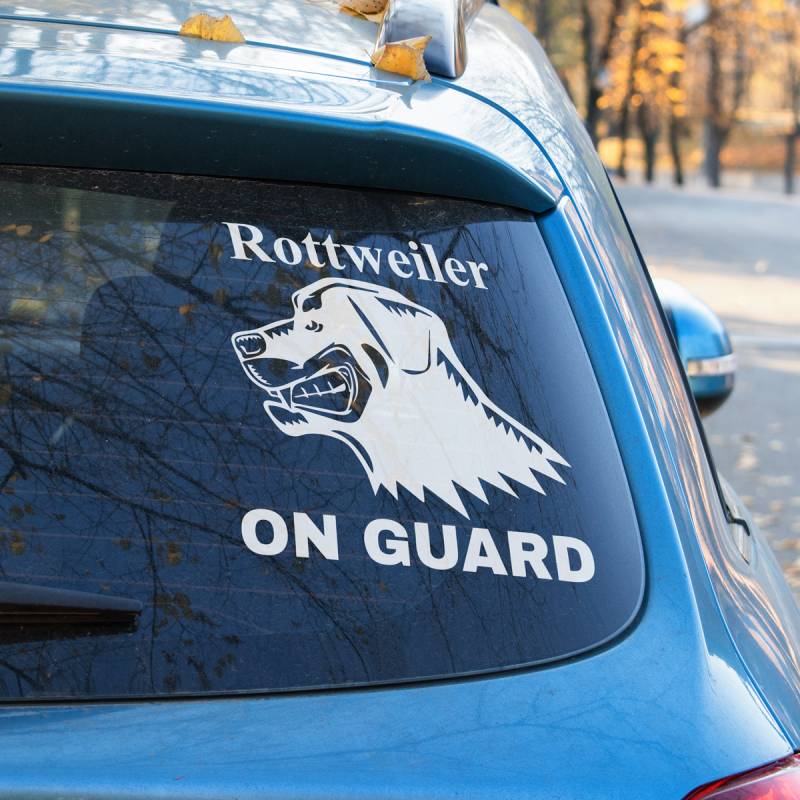 Sticker auto Rottweiler