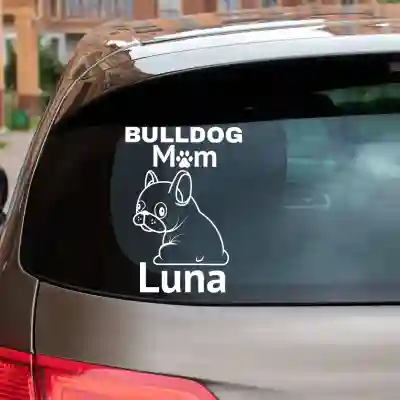 Sticker BullDog Mom