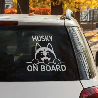 Stickere personalizate Husky