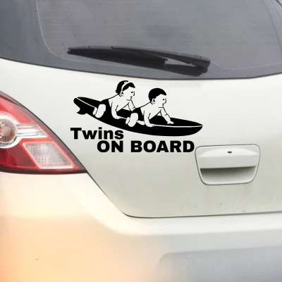 Sticker auto - Twins on board