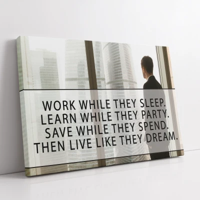 Tablou canvas personalizat - Work While