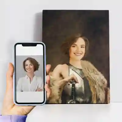 Εξατομικευμένη ζωγραφική Royal - Tablou Canvas personalizat cu Portretul tau - Femei