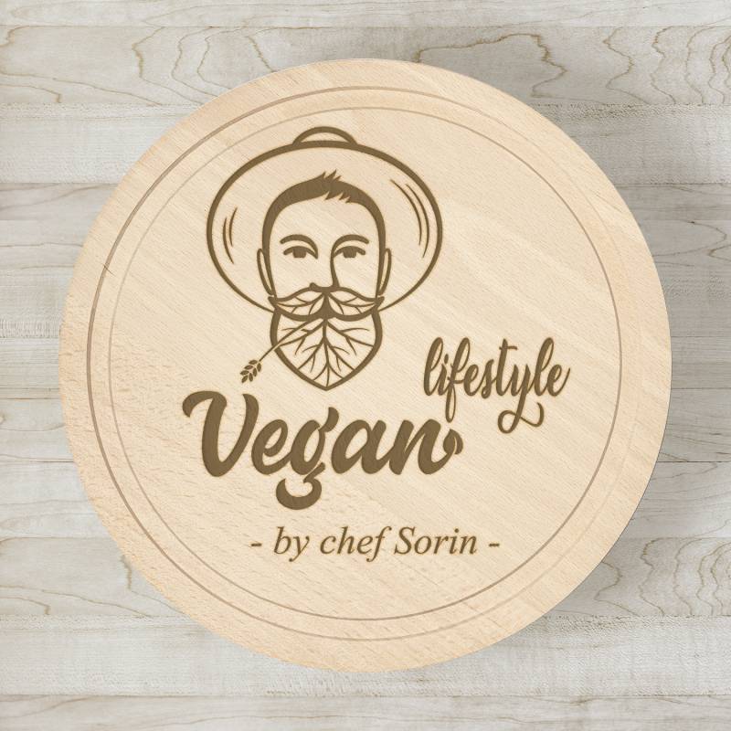 Tocator rotund personalizat Vegan Lifestyle