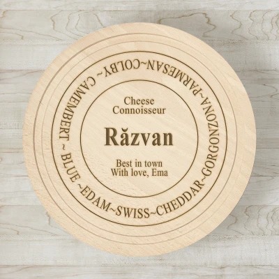 Tocator personalizat Cheese Connoisseur