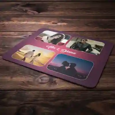 Mouse Pad Personalizat - Colaj 4 poze