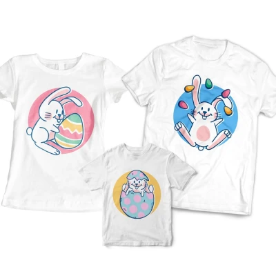 Set tricouri familie pentru Paste