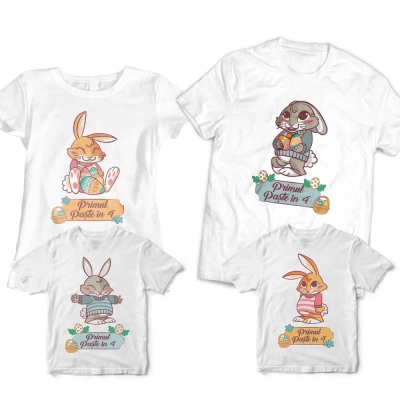 Set de tricouri Primul Paste in 4