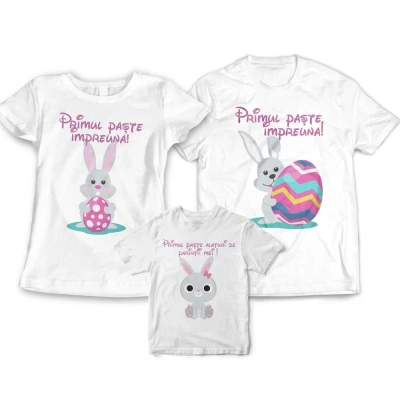 Set tricouri primul Paste impreuna