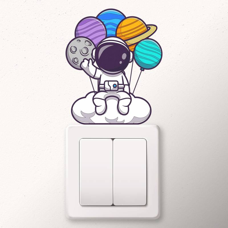 Sticker intrerupator Astronaut