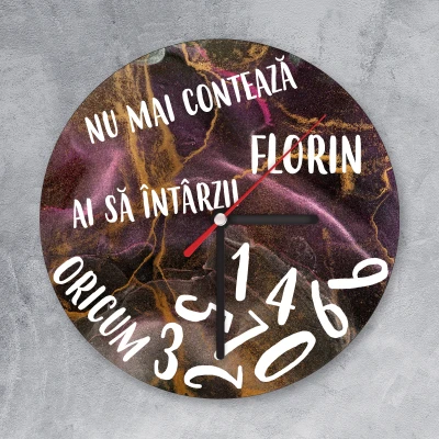 Ceasuri personalizate cu text
