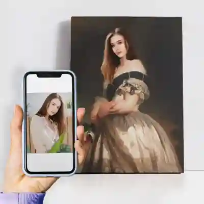 Tablou Royal cu Portret personalizat pentru femei