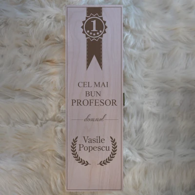 Cutie de vin cu text personalizat