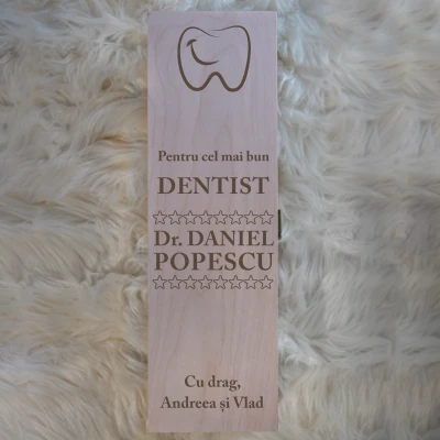 Cutie de vin personalizate - Cadou pentru Dentist