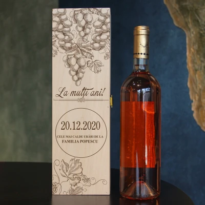 Cutie de vin personalizata