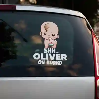 Sticker auto Baby Shh