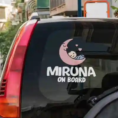 Sticker auto Baby Moon