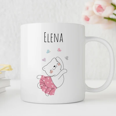 Cana personalizata cu balerina
