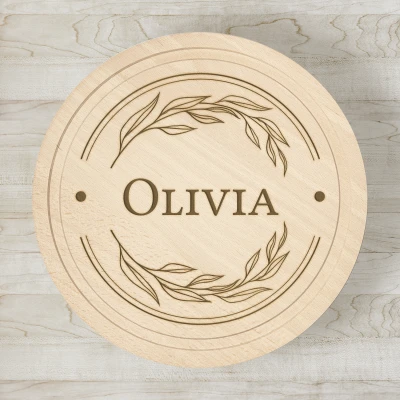 Tocator rotund personalizat cu nume