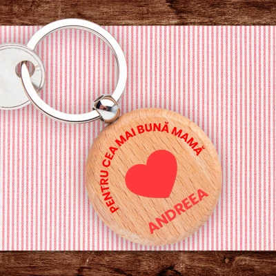 Breloc personalizat pentru cea mai buna mama