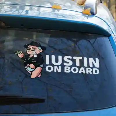 Sticker auto Baby Hustler