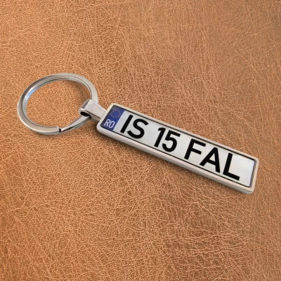 Breloc personalizat cu numar auto