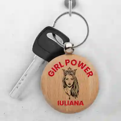 Breloc personalizat GirlPower