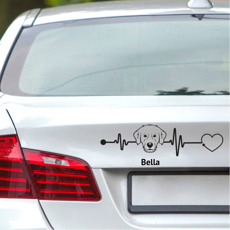 Sticker auto personalizat labrador