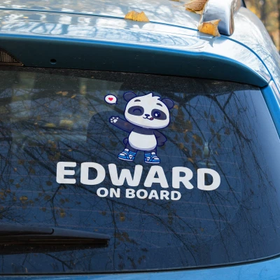 Sticker auto Panda